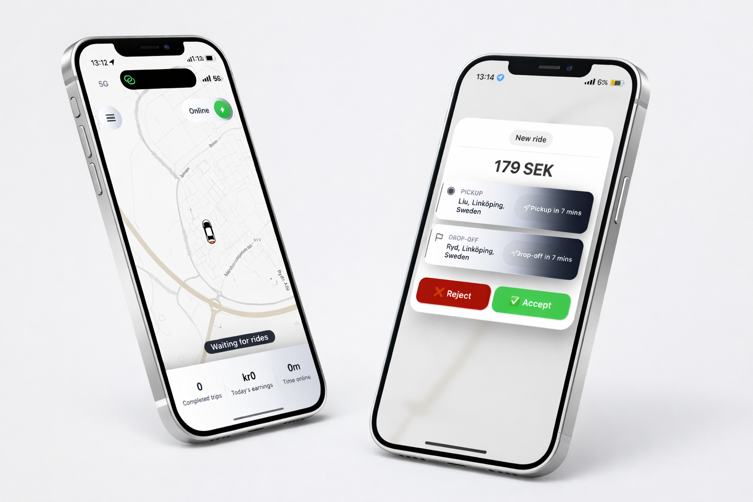 TaxiFlow driver app