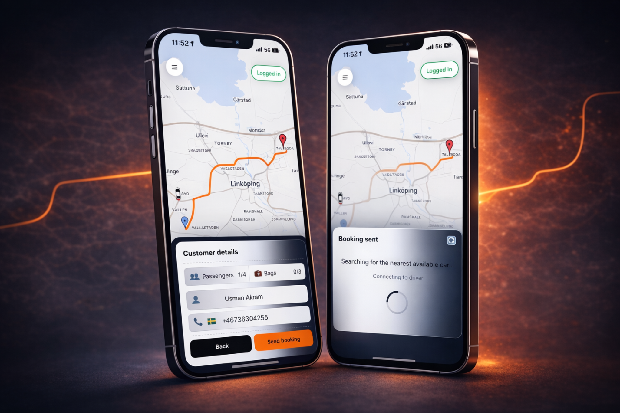 TaxiFlow customer app